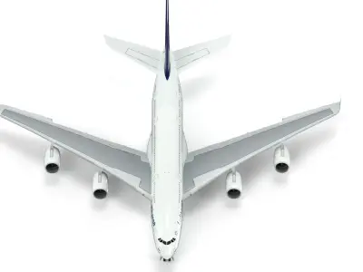 Airbus A380 Lufthansa - Element 3D 3D model