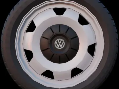VW Rims 3D Model Free 3D model