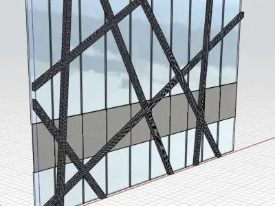 curtain wall Free 3D model