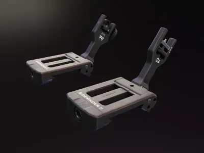 Sidewinder 2 BUIS sights Low-poly 3D model