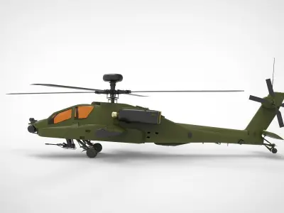 AH-64 Apache Army 3D model