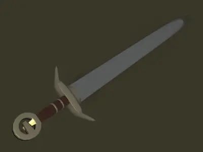 Medieval Sword and Shield 3D model