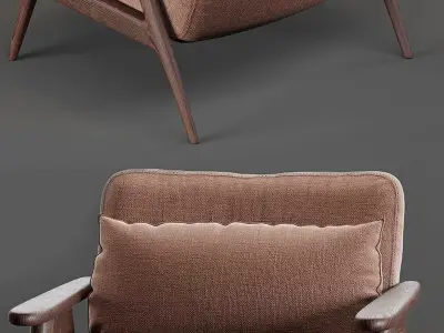Modern Luxury Lounge Chair - Realistic Furniture  3D model