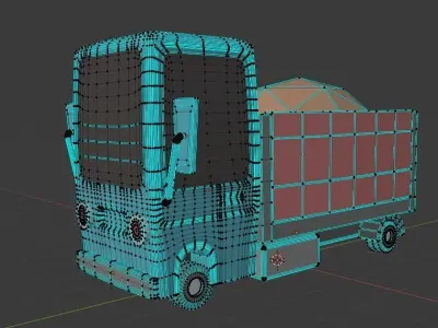 Van Model truck Free 3D model