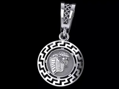 snake pendant Free 3D print model