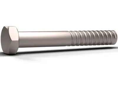  Hex Bolt Low-poly 3D model