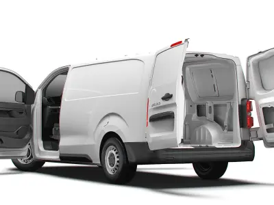 Fiat Scudo Van L3 HQ Interior 2025 3D model