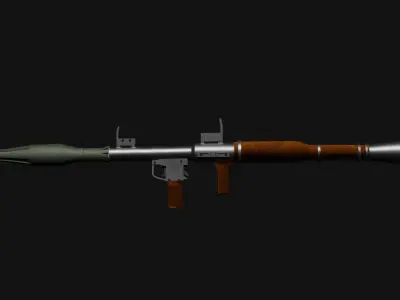 Rocket Propelled Grenade Low Ploy Low-poly 3D model