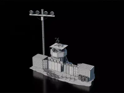 Warzone - Mobile Wall 3D model