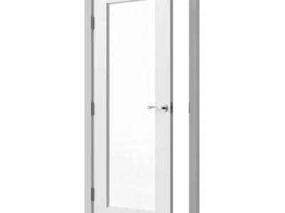  Interior Glass French Door Model, White 