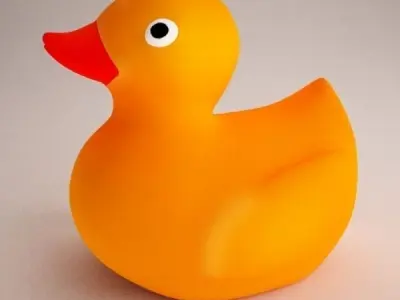 Rubber Duck Low-poly 3D model