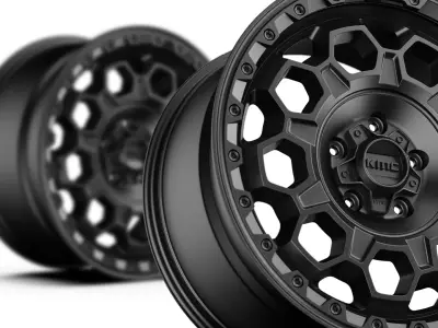 KMC Trek Alloy Wheel 3D Model 3D model