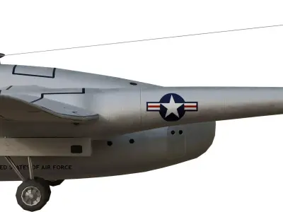 FAIRCHILD XC-120 PACKPLANE - The Unwanted BLOB Low-poly 3D model