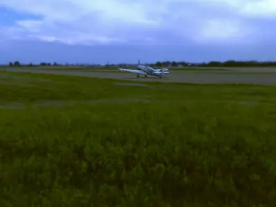 Messerschmitt Bf109A PBR low-poly game ready Low-poly 3D model