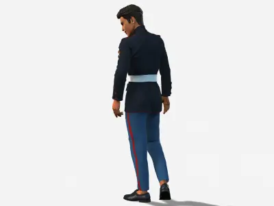 High-Quality 3D Soldier Boy Character Game Ready Rigged 3D model