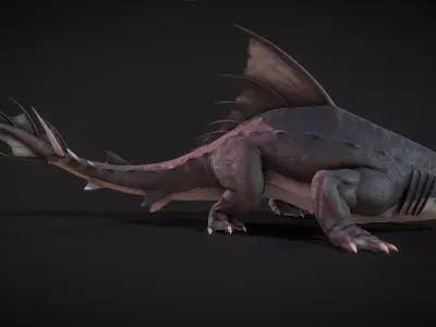 Dragon shark 3D model