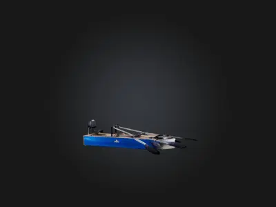 Water Rower Tank Low-poly 3D model