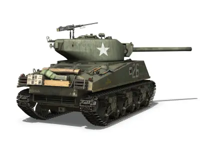 M4A3E2 - Sherman Jumbo - Aquino 3D model