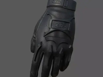 Gloves Sci-fi military fantasy combat soldier armor develop  Low-poly 3D model