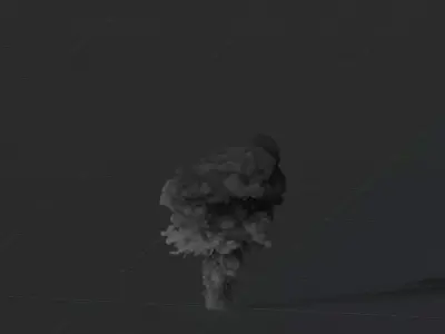 Smoke Explosion Animation 3D model