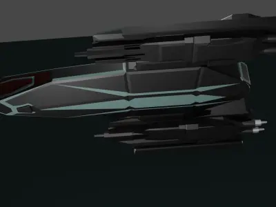 Starship spaceship 3D model