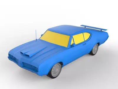Oldsmobile Hurst 1969 Classic Car 3D print model
