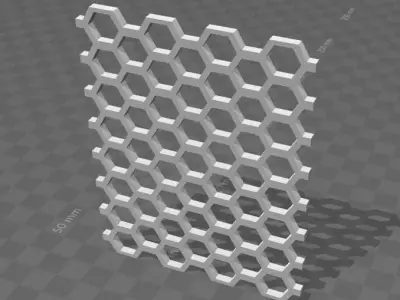 Honeycomb structure 3D print model