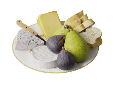  Three Cheeses, Pears &amp; Figs Food Platter Models 