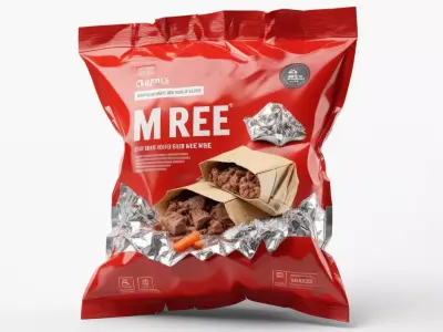 MREE Military Food Ration Pack 3D model