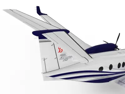 Beechcraft King Air 250 3D model