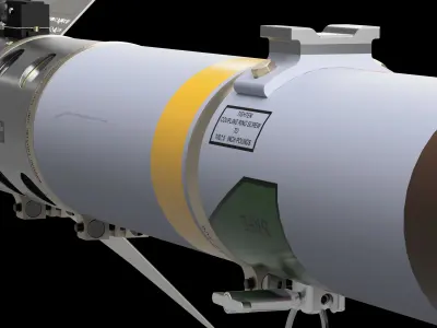 AIM-9L Sidewinder - Extreme Detail- 3D Print Ready 3D print model