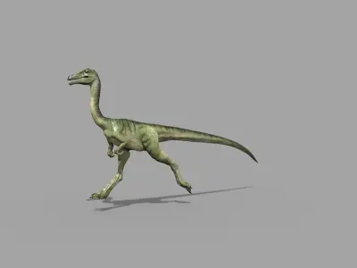 Real Animated Compsognathus - 8K 3D model