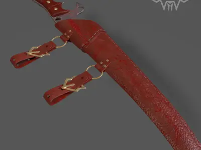 Weapon Series - Bloody Slashing Knife 3D model