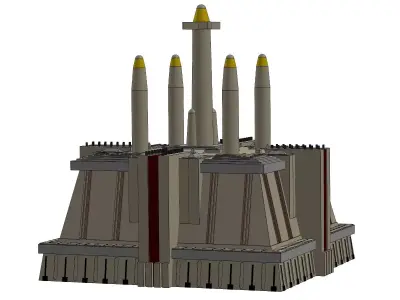 Jedi Temple Building 3D print model