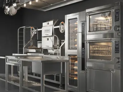 Commercial Kitchen Equipment 3D model