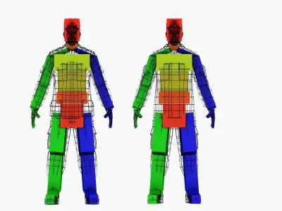 Soldiers UA Low-poly 3D model