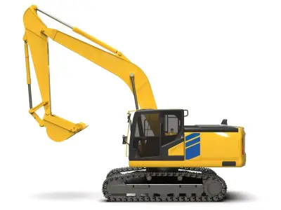 PC200-11 Hydraulic Crawler Excavator 3D model