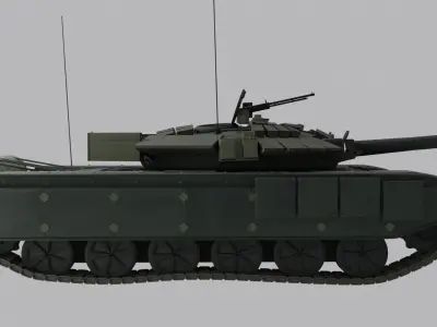 T-90 Main Battle Tank -2 Versions- UA and RU 3D model