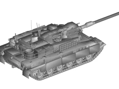 K2 BlackPanther Tank 3D model