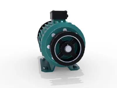 Electric Motor 5 Low-poly 3D model