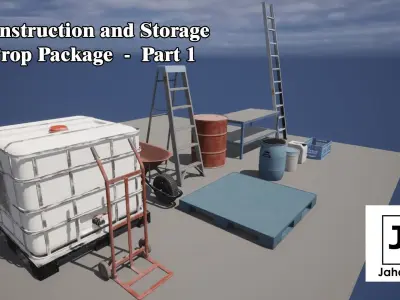Construction And Storage Prop Package - Part 1 Low-poly 3D model