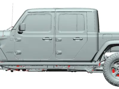 Jeep Gladiator Rubicon 2020 - Exterior Scan 3D model 3D model