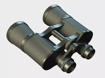 Binoculars PBR Low-poly 3D model