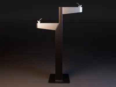 Drinking Fountain Low-poly 3D model