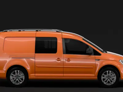 Volkswagen Caddy Maxi Crew Bus 2018 3D model
