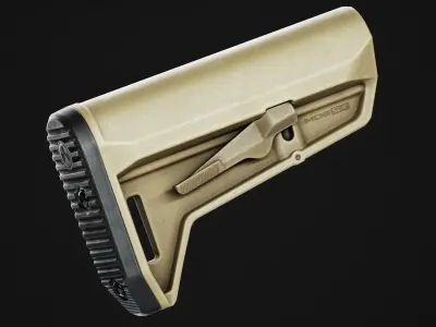 Magpul MOE SL-K Stock Low-poly 3D model
