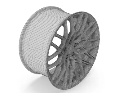 American Racing AR924 Crossfire Wheel Satin Black Low-poly 3D model