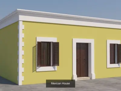 Mexican Houses 3D Model Collection