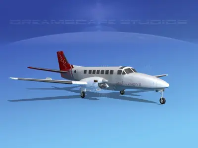 Beechcraft B99 Laughlin Charter 3D model