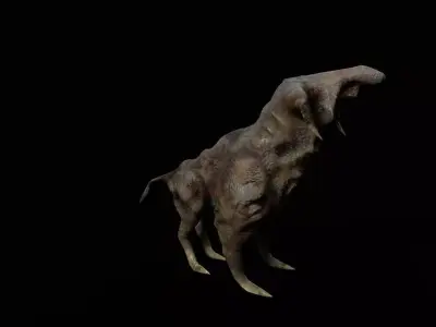 monster hells 2 alien scifi  Low-poly 3D model
